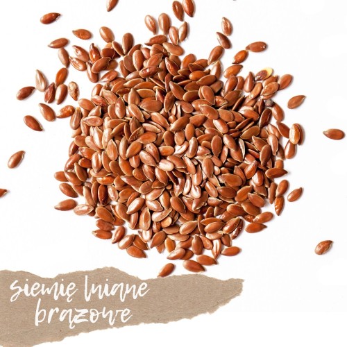 siemię lniane brązowe