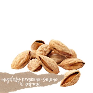 Migdały prażono-solone w łupinie 100g