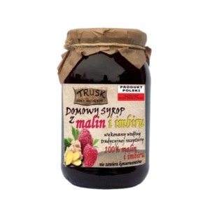 Domowy syrop z malin i imbiru 230 ml 