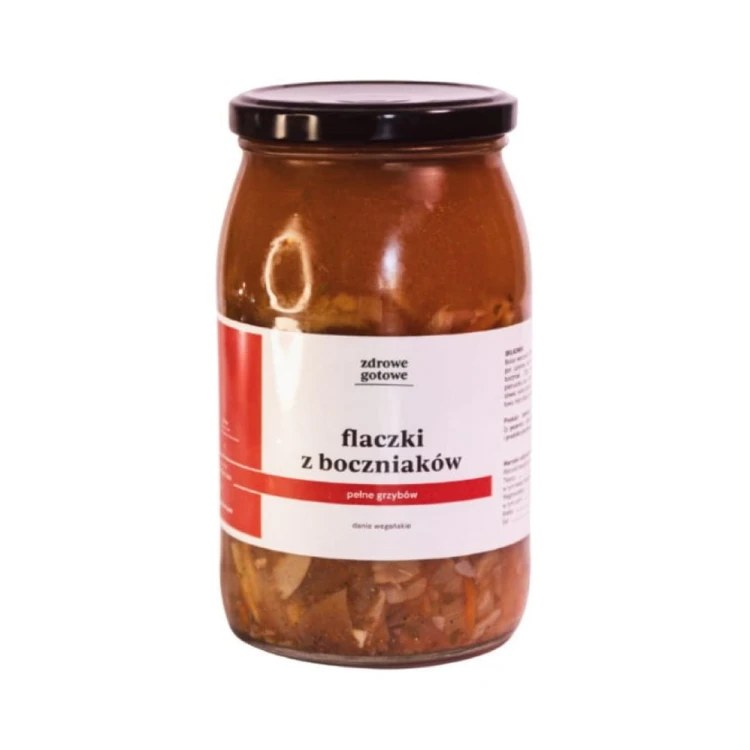 Flaczki z boczniaków (wegańskie)