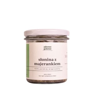 Kremowa słonina przepiekana z majerankiem i czosnkiem 250g