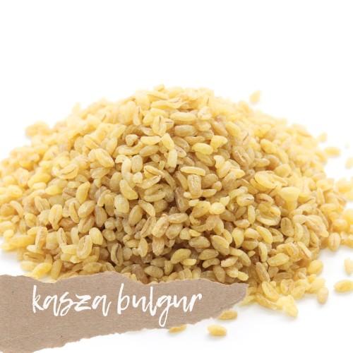Kasza bulgur naturalna Kasza bulgur naturalna – pełnoziarnista, lekkostrawna kasza z pszenicy, idealna do sałatek, dań kuchni orientalnej i zdrowych obiadów 