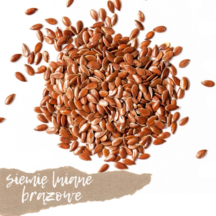 siemię lniane brązowe