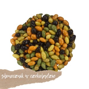 Słonecznik w czekoladzie w kolorowej polewie 100g 