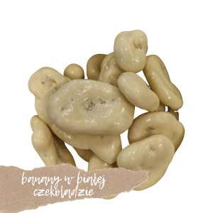 Banany w białej czekoladzie 100g 