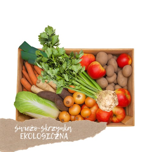 zestaw warzyw i owoców ekologicznych świeże bio warzywa