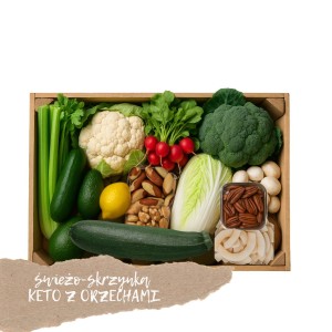 Świeżo-skrzynka KETO z orzechami