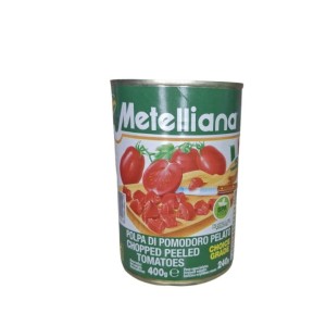 Pomidory bez skórki - kostka METELLIANA 400g  