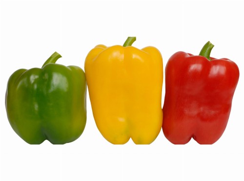 Papryka tricolor Papryka tricolor świeża – mix papryk czerwonej, żółtej i zielonej, chrupiące i soczyste warzywa idealne do sałatek i dań na ciepło 
